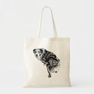 Bolsa Tote Saco de Australian Shepherd – Pose sobre o Ombro