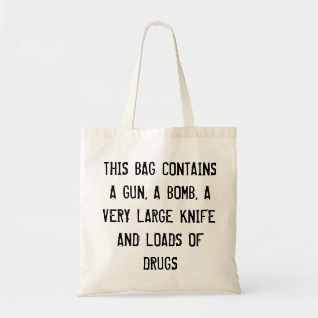 Bolsa Tote Saco de Badass (Frente)