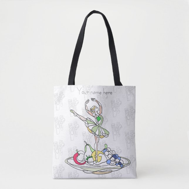 Bolsa Tote Saco de Bailarina Dançante (Frente)