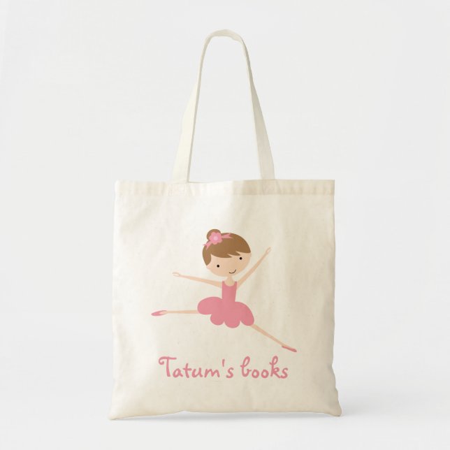 Bolsa Tote Saco de Balé Personalizado para Tatum (Frente)
