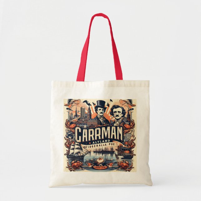Bolsa Tote Saco de Baltimore Bites & Literary Nights (Frente)