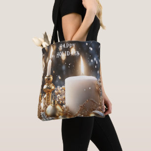 Bolsa Tote Saco de Bandas de Velas de Feriado
