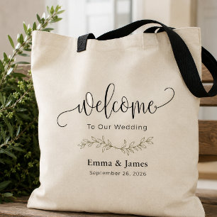 Bolsa Tote Saco de Bem-Vindo Casamento Personalizado