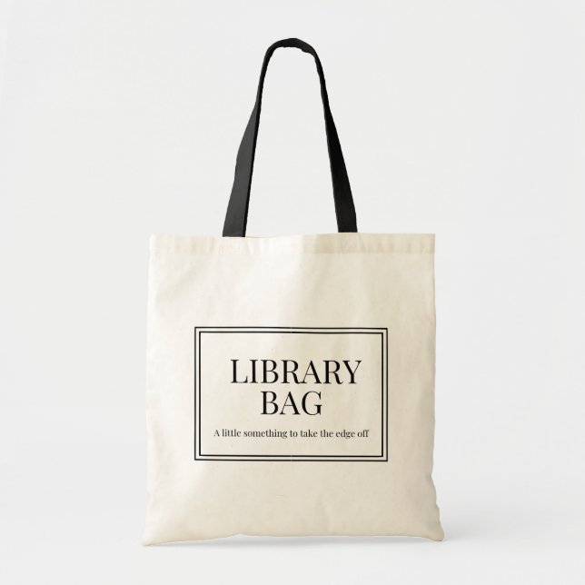 Bolsa Tote Saco de Biblioteca (Frente)