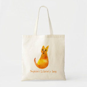 Bolsa Tote Saco de biblioteca de gengibres gengibre de nome d