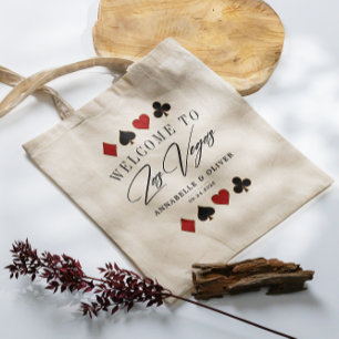Bolsa Tote Saco de Boas-vindas ao Casamento de Destino de Las