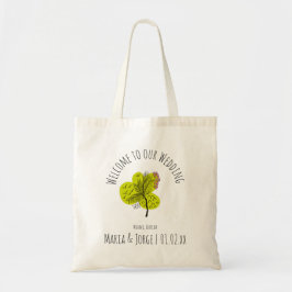 Bolsa Tote Saco de Boas-vindas Casamento Arte de Palmeira