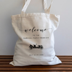 Bolsa Tote Saco de Boas-vindas da Reunião da Família com Ca