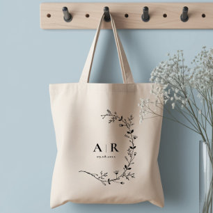 Bolsa Tote Saco de Boas-vindas de Casamento com Rolo de Videi