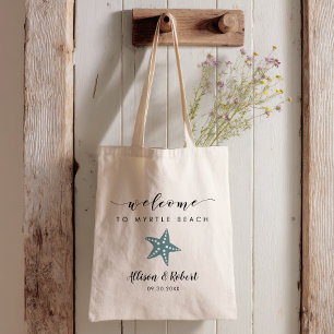 Bolsa Tote Saco de Boas-vindas de Casamento Estrela do Mar, A