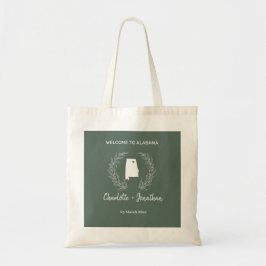 Bolsa Tote Saco de boas-vindas para casamento no destino Alab
