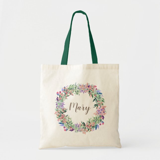 Bolsa Tote Saco de Boas-Vindas Personalizado para Damas de Ho (Frente)