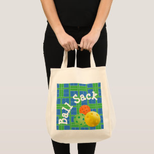 Bolsa Tote Saco de Bola para Almôndegas - Laranja Verde Azul