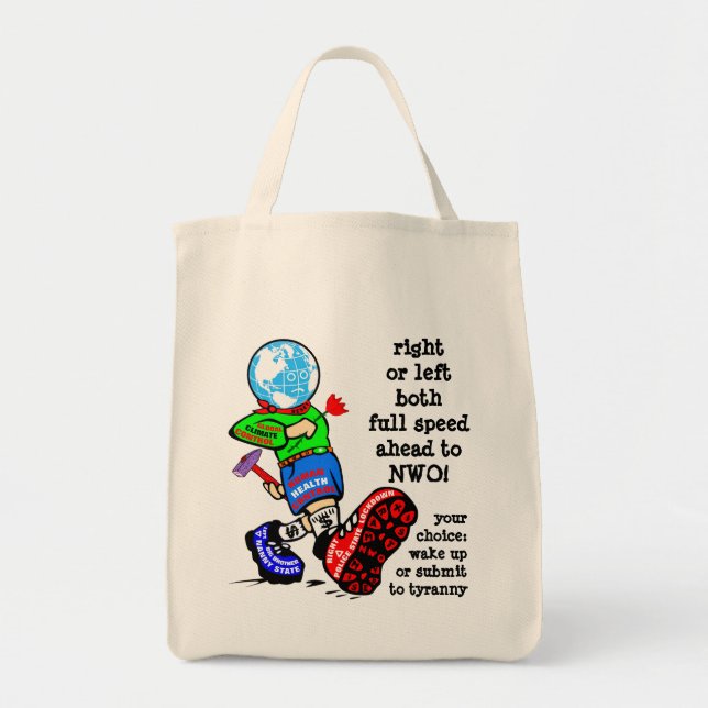 Bolsa Tote Saco de botas NWO (Frente)