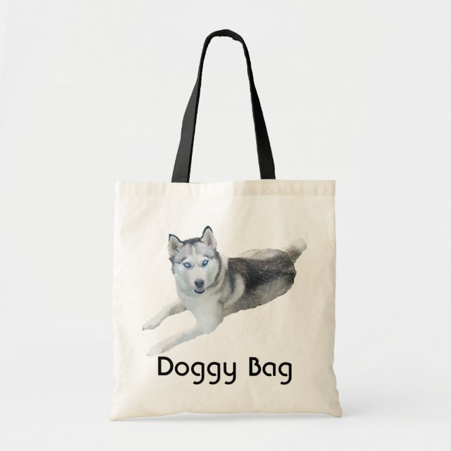 Bolsa Tote Saco de cães - Husky siberiano (Frente)