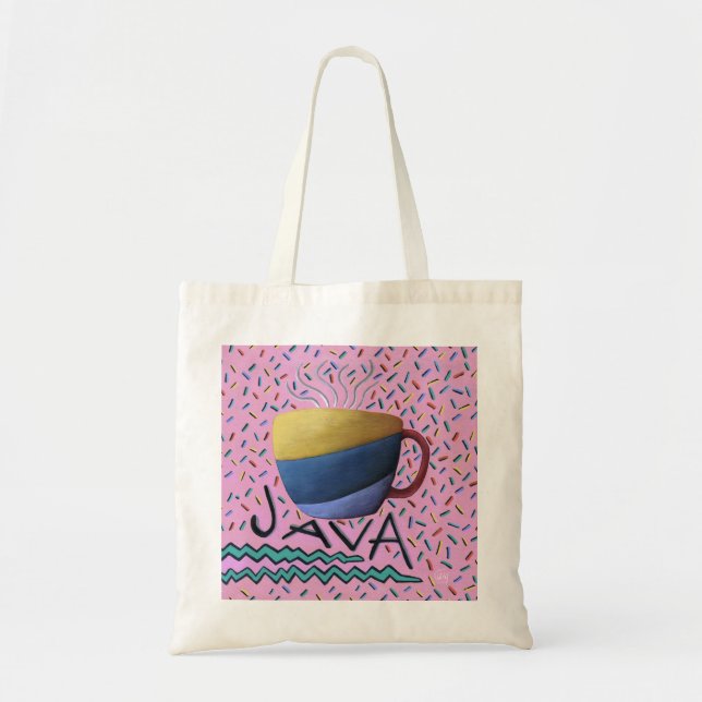 Bolsa Tote Saco de café Java (Frente)