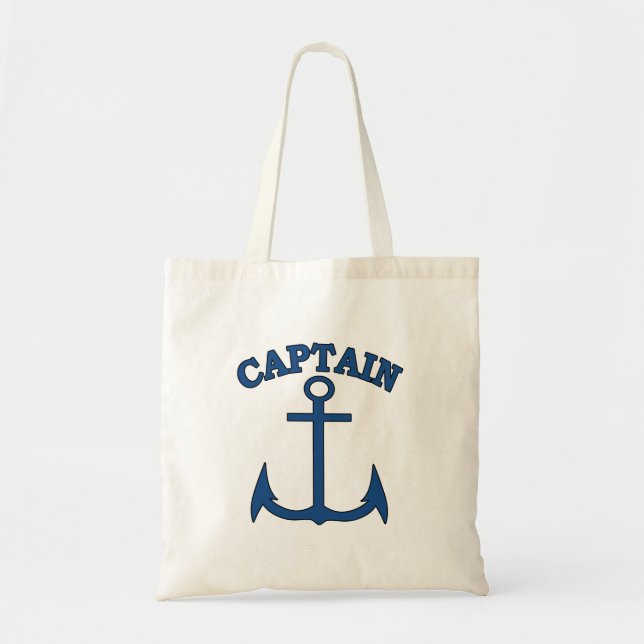 Bolsa Tote Saco de Canvas da Anchor Azul Claro (Frente)