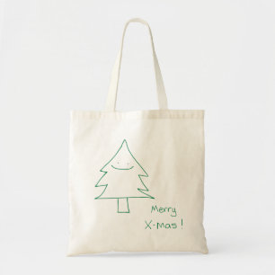 Bolsa Tote Saco de Canvas da árvore de Natal