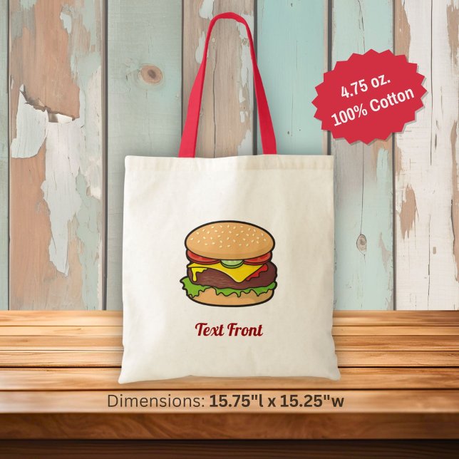 Bolsa Tote Saco de Cheeseburger (Criador carregado)
