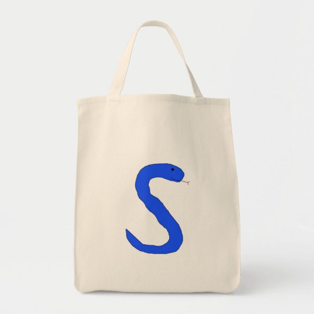 Bolsa Tote saco de Cobra S azul (Frente)