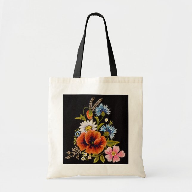 Bolsa Tote Saco de coleção da flor (Frente)