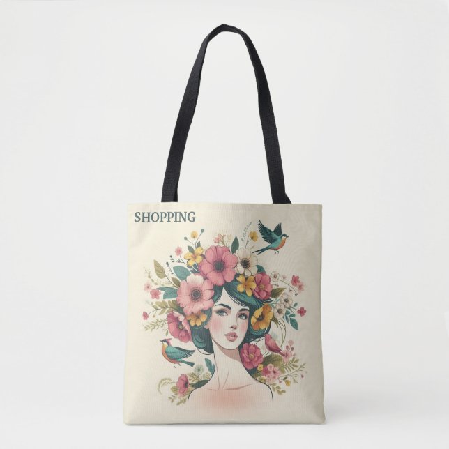 Bolsa Tote Saco de Compras Arte Impressa Var04 (Frente)
