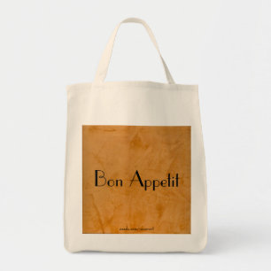 Bolsa Tote Saco de Compras Bon Appetit 2.0 Laranja Toscana