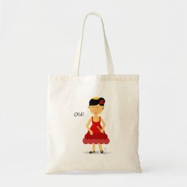 Bolsa Tote Saco de compras bonito do dançarino do Flamenco