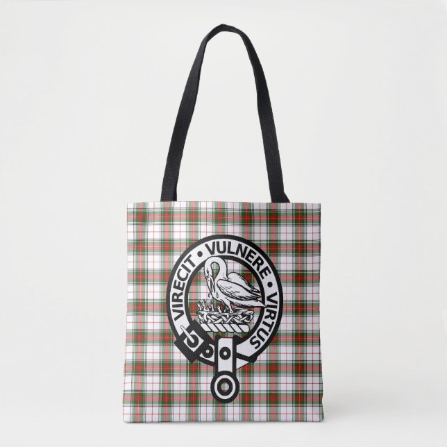 Bolsa Tote Saco de compras Clan Stewart Tartan Crest (Frente)
