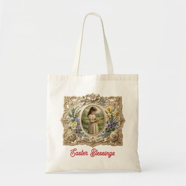Bolsa Tote Saco de Compras com Bênçãos Personalizadas de Pásc (Frente)