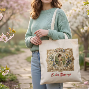 Bolsa Tote Saco de Compras com Bênçãos Personalizadas de Pásc