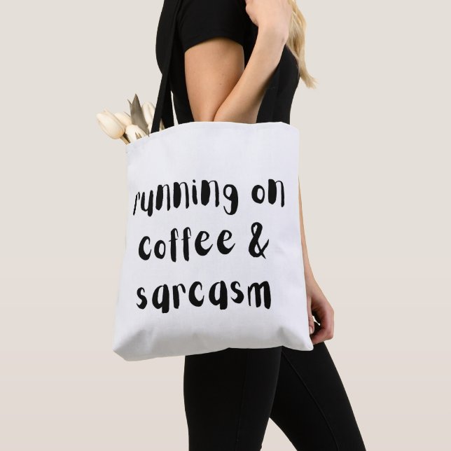 Bolsa Tote Saco de Compras com Citação Divertida (Close Up)