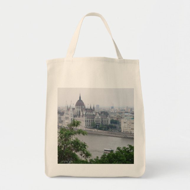 Bolsa Tote Saco de compras com foto de Budapeste, Hungria (Frente)