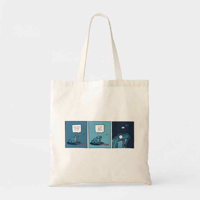 Bolsa Tote Saco de compras com Sapo e aranha (Frente)