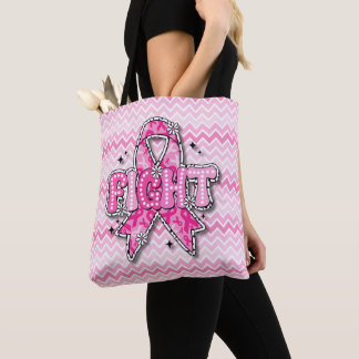 Bolsa Tote Saco de Compras Conscientização do Câncer de Mama 