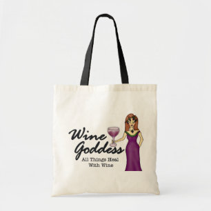 Bolsa Tote Saco de compras da deusa do vinho