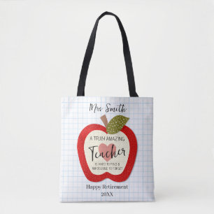Bolsa Tote Saco de Compras de Agradecimento Um Professor Real