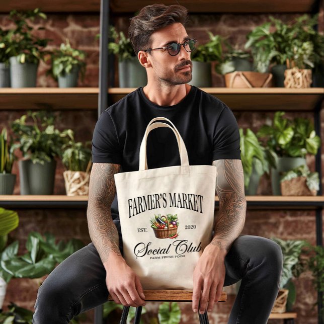 Bolsa Tote Saco de Compras de Alimentos Frescos do Mercado de (Criador carregado)