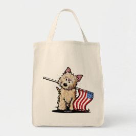 Bolsa Tote Saco de Compras de Cairn Terrier dos EUA
