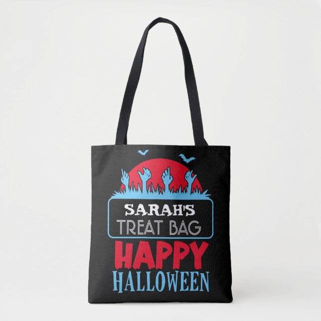 Bolsa Tote Saco de Compras de Doces e Guloseimas Personalizad (Frente)
