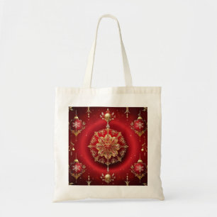 Bolsa Tote Saco de Compras de Festa com Enfeites Decorativos 