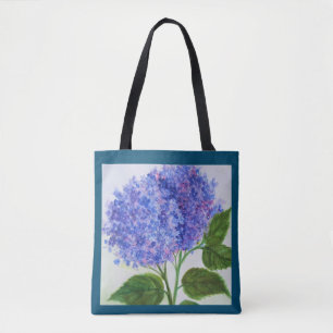 Bolsa Tote Saco de Compras de Flores de Hortênsia