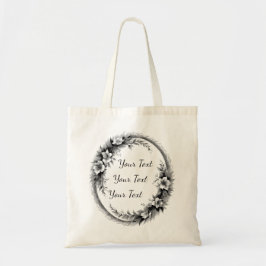 Bolsa Tote Saco de Compras de Flores Silvestres Botânicas Per