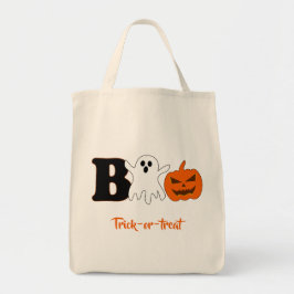 Bolsa Tote Saco de Compras de Halloween Funny Boo
