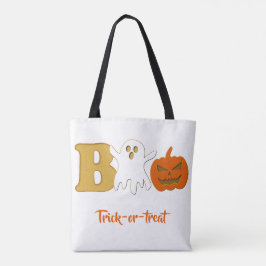 Bolsa Tote Saco de Compras de Halloween Funny Boo