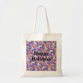 Bolsa Tote Saco de compras de Natal personalizado com padrão