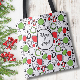 Bolsa Tote Saco de Compras de Natal Personalizado – Mensagem 