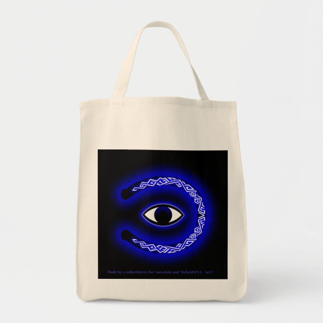 Bolsa Tote Saco de compras de novela híbrido do DNA (Frente)