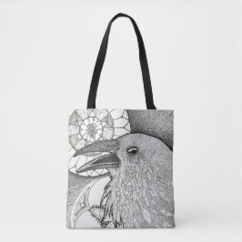 Bolsa Tote Saco de compras de observação de corvos