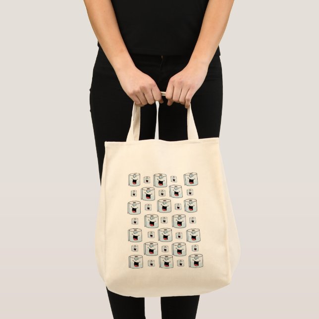 Bolsa Tote Saco de Compras de Papel Higiênico  (Frente (produto))